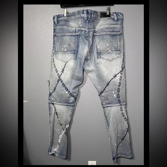 Smoke Rise Jeans Style RN# 82930 Men’s Size 42x32 (Big And Tall) EUC BLESSED. - Picture 2 of 6